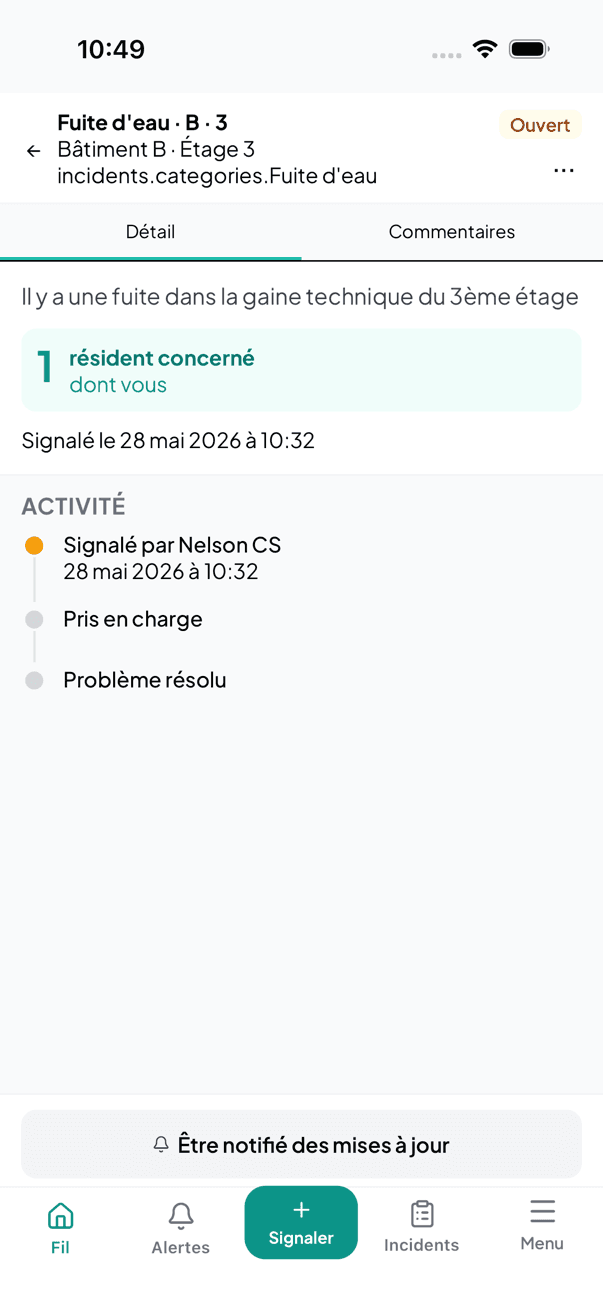 Suivi en temps réel